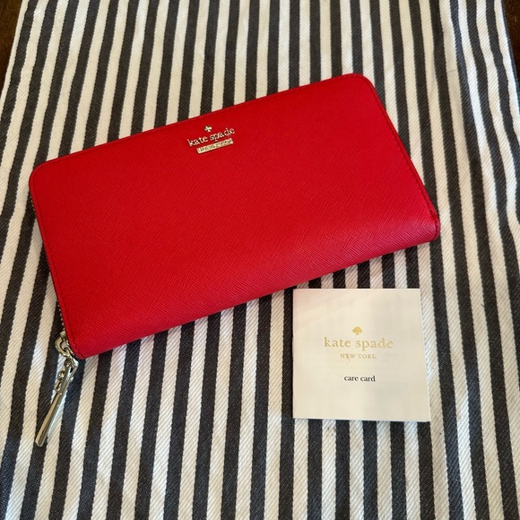 kate spade Handbags - Kate Spade Vibrant Red Cameron Street Wallet
